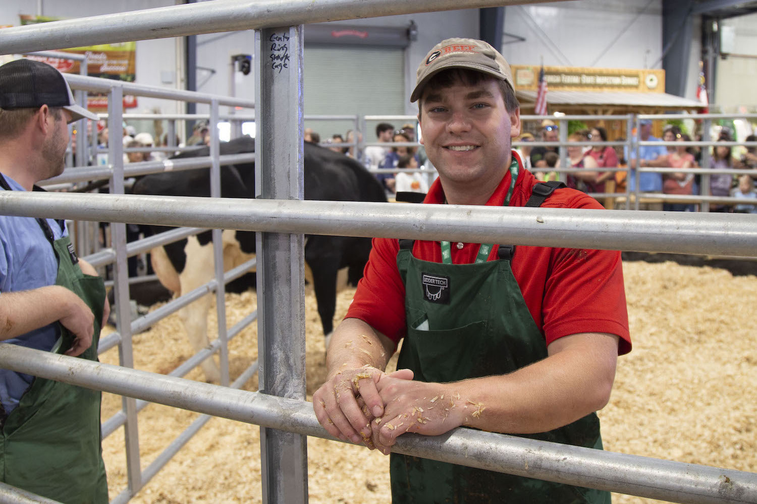 J.W. Gentry (DVM, 2023) takes his learning home to assist food animal producers